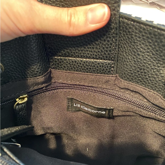 Liz Claiborne Willow Mini Shopper Plaid Rose Purse - Picture 4 of 8